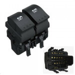 Interrupteur de l�ve vitres electriques avants cosse noire - renault clio 1. 5 dci 64 09 / 1998 - 05 ...