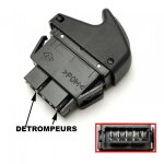 Interrupteur de l�ve vitres electriques avants - renault clio 1. 5 dci 68 09 / 1998 - 05 / 2005