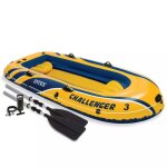 Intex ensemble de canot pneumatique avec rames et pompe 68370np