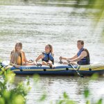 Intex ensemble de canot pneumatique avec rames et pompe 68370np