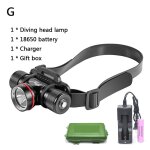Ipx8 etanche plonge tte lumire xm - l2 led sous - marine 1000 lumens 5 mode plonge sous - marine ...