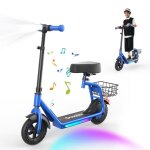 Iscooter ik7 trottinette electrique enfant 2 en 1 avec si�ge - 8 a 14 ans - contr�le parental app - autonomie ...