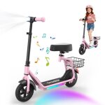 Iscooter ik7 trottinette electrique enfant 2 en 1 avec si�ge - 8 a 14 ans - contr�le parental app - autonomie ...