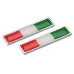 Italy flag1 paire voiture style 3d en alliage de zinc italien brsil france russe etats - unis espagnol ...