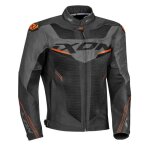 Ixon blouson moto draco - noir, gris anthracite et orange
