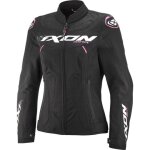 Ixon ionix veste textile de moto pour femmes, noir - rose, taille xl