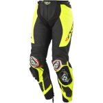 Ixon vortex 3 pantalon en cuir de moto, noir - jaune, taille s pour hommes