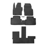 Tapis de sol en caoutchouc 3d - j&j automotive - ford grand c - max 2010 - 2019 - noir - sur mesure - ...