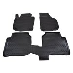 Tapis de sol en caoutchouc 3d - j&j automotive - skoda superb 2008 - 2015 - noir - sur mesure - antidrapant ...