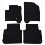 J&j automotive tapis de sol noir velours sur mesure pour citron c3 picasso 2008 - 2016