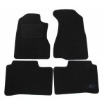 Tapis de sol noir velours - j&j automotive - honda cr - v 2002 - 2006 - sur mesure - antidrapant - impermabl ...