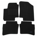J&j automotive tapis de sol noir velours sur mesure pour hyundai vivaro 2001 - 2014