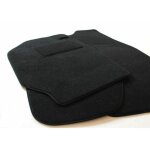Tapis de sol - j&j automotive - hyundai kona 2017 - 2023 - velours noir - sur mesure - antidrapant