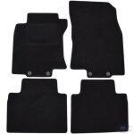 Tapis de sol noir velours - j&j automotive - nissan x - trail t32 - sur mesure - antidrapant - impermable ...