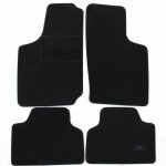 Tapis de sol noir velours - j&j automotive - opel tigra a - sur mesure - antidrapant - impermable