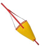 (jaune) chaussette de drive en pvc, ancre de mer, corde de traction, boue, boule flottante, systme ...