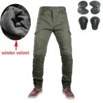 Jeans d'quitation pour hommes, pantalon chaud et epais, double couche, en coton polaire tactique, long, ...