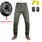 Jeans d'quitation pour hommes, pantalon chaud et epais, double couche, en coton polaire tactique, long, ...