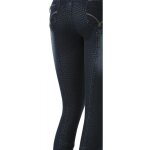 Jean equith�me  texas , fond silicone - couleur : bleu denim, taille : 40