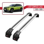 Compatible avec jeep compass 2025 - 2026 ace - 2 barres de toit railing porte - bagages de voiture gris ...