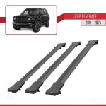 Compatible avec jeep renegade (bu) 2014 - 2026 fly model barres de toit railing porte - bagages de voiture ...