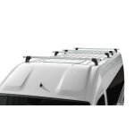 Jeu de 4 barres de toit pro aluminium pour nissan primastar l1h2 - l2h2 de 2002 a 2014