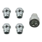 Jeu de 4 ecrous antivols de roue auto, coniques 12x1, 5 febi 27057