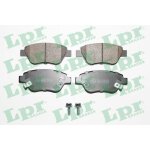 Jeu de 4 plaquettes de freins a disques avants - opel adam (m13) 1. 2 10 / 2012>02 / 2019