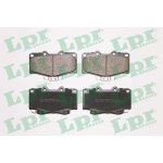 Jeu de 4 plaquettes de freins a disques avants - toyota land cruiser 90 ( j9 ) 3. 0 d - 4d 4wd (kdj90 ...