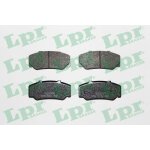 Jeu de 4 plaquettes de freins a disques avants - volvo 780 (782) 2. 4 d 04 / 1986>07 / 1990