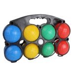 Jeu de boules de ptanque en plastique pour enfants - legler - kit de 8 boules et un cochonnet color ...