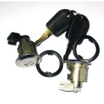 Jeu de deux barillets de portire avec cls - citron saxo (s0, s1) electric 11 / 1996>06 / 2003