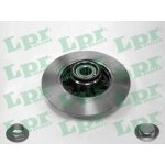 Jeu de deux disques de freins arrires pleins avec roulement de roue et bague abs - citron ds4 (nx ) ...