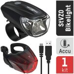 Jeu de lampes de vlo ansmann homologues, avant et arrire