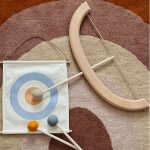 Jeu de tir a l'arc classique en bois pour adolescents, jeu de plein air