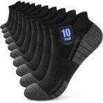 Jexnovashop - 10 paires chaussettes basses homme femme, socquettes coton courtes respirantes antid�rapantes, ...