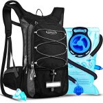 Jexnovashop - 15l sac a dos d'hydratation avec vessie d'eau de 3l, sac trail running pour femme homme, ...