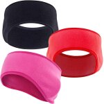 Jexnovashop - 3 pi�ces fleece bandeau de sport hiver, cache - oreilles bandeau de ski, coupe - vent r�sistant ...