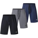 Jexnovashop - lot de 3 shorts de course a pied avec deux poches a s�chage rapide pour jogging, entra�nement, ...