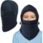 Jexnovashop - cagoule balaclava de d'hiver enfants de 4 a 10 ans, multifonction cagoule coupe - vent ...