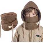 Jexnovashop - cagoule d'hiver thermique pour enfants 4 - 10ans, multifonction coupe - vent masque de ...