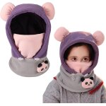 Jexnovashop - cagoule d'hiver thermique enfants, cagoule enfant polaire tour de cou chapeau hiver chaud ...