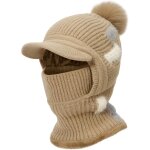 Jexnovashop - hiver chaud tricot� bonnet et ensembles, multifonction bonnet tricot� thermique de cache ...