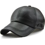Jexnovashop - homme casquette de baseball en cuir casquette r�glable chapeau sportif hat bonnet flat ...