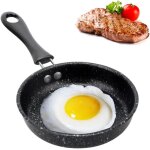 Jexnovashop - mini pole a oeuf induction anti - adhsive 12 cm - pour cuisson de bacon, tranches de ...