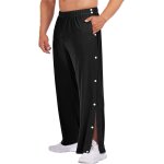 Jexnovashop - pantalon de jogging pour homme - avec boutons - pression lat�raux - pantalon de sport - ...