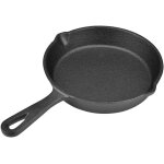 Jexnovashop - po�les a frire, po�le en fonte de 16 cm / 20 cm, casserole antiadh�sive avec poign�e r�sistante ...