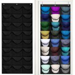 Jexnovashop - porte chapeau, range casquette, organisateur de casquette, porte casquette mural avec 24 ...