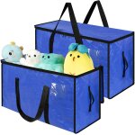 Jexnovashop - sac rangement v�tements grands, lot de 2 sacs d�m�nagement 72 l grand format transport ...
