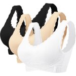 Jexnovashop - soutien - gorge de sport femmes sans couture soutien gorge confortable dentelle bra push ...